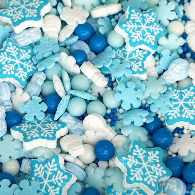 Christmas Winter Snow Sprinkles Cake Decoration Candy 
