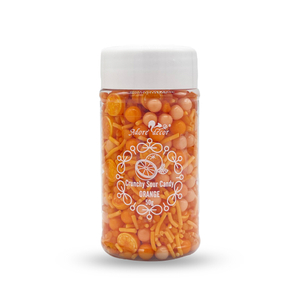 Crunchy Sour Candy Orange Flavour Sprinkle Edible Cake Decoration Candy