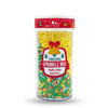 Christmas 2 Cell Jar Holly Jolly Sprinkle Edible Cake Decoration Candy 