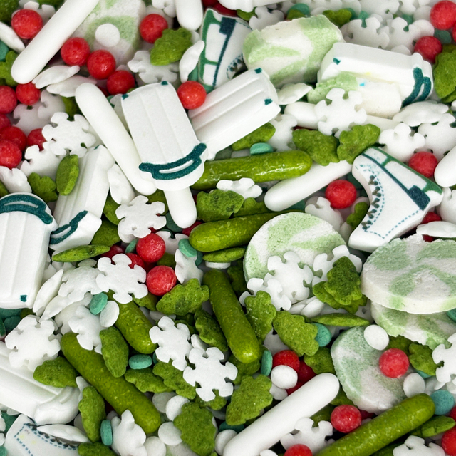 Christmas Ice Symphony Sprinkles Cake Decoration Candy 