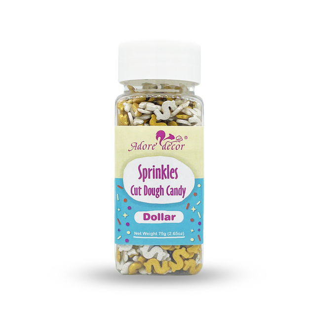 Dollar Cut Dough Candy Sprinkles Cake Decoration Press Candy 