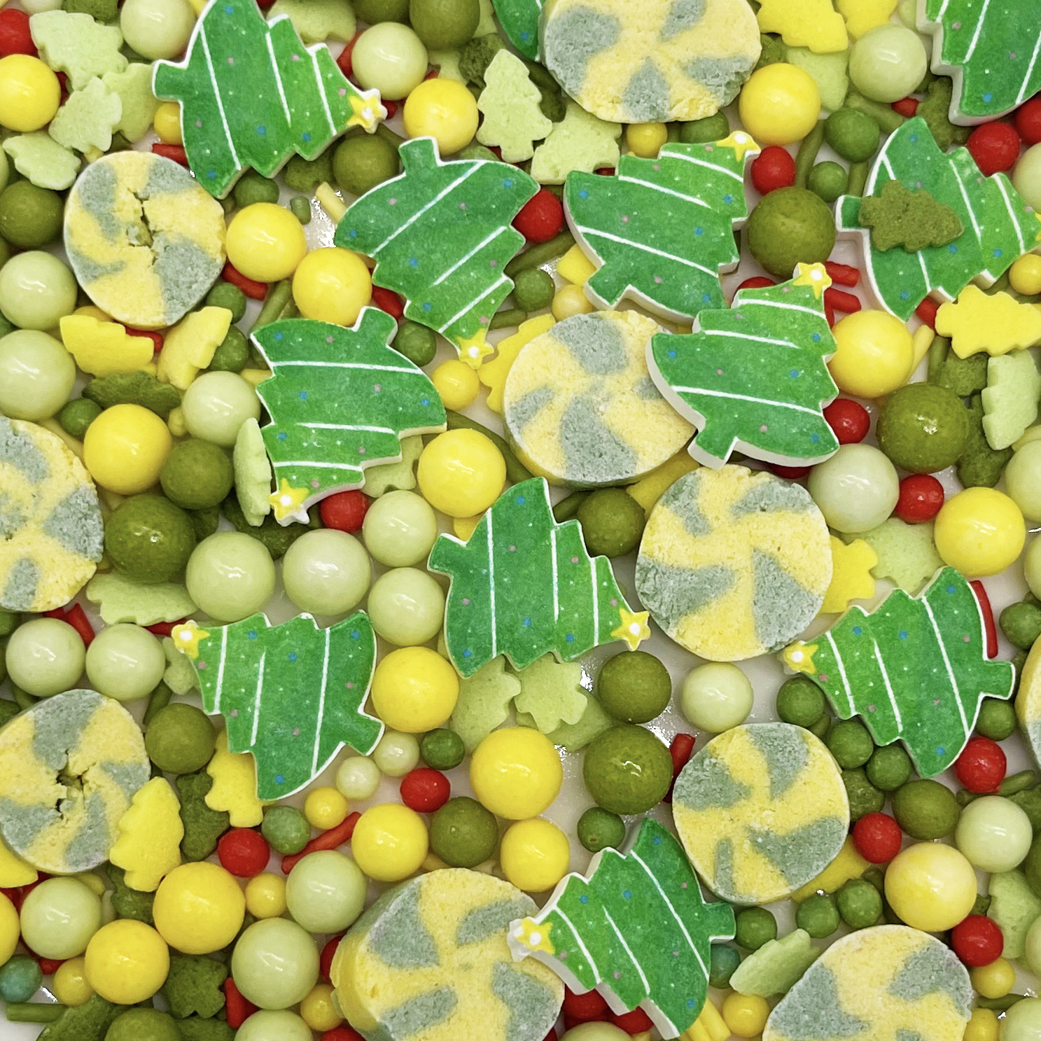 Christmas Tree Cheer Sprinkles Cake Decoration Candy 