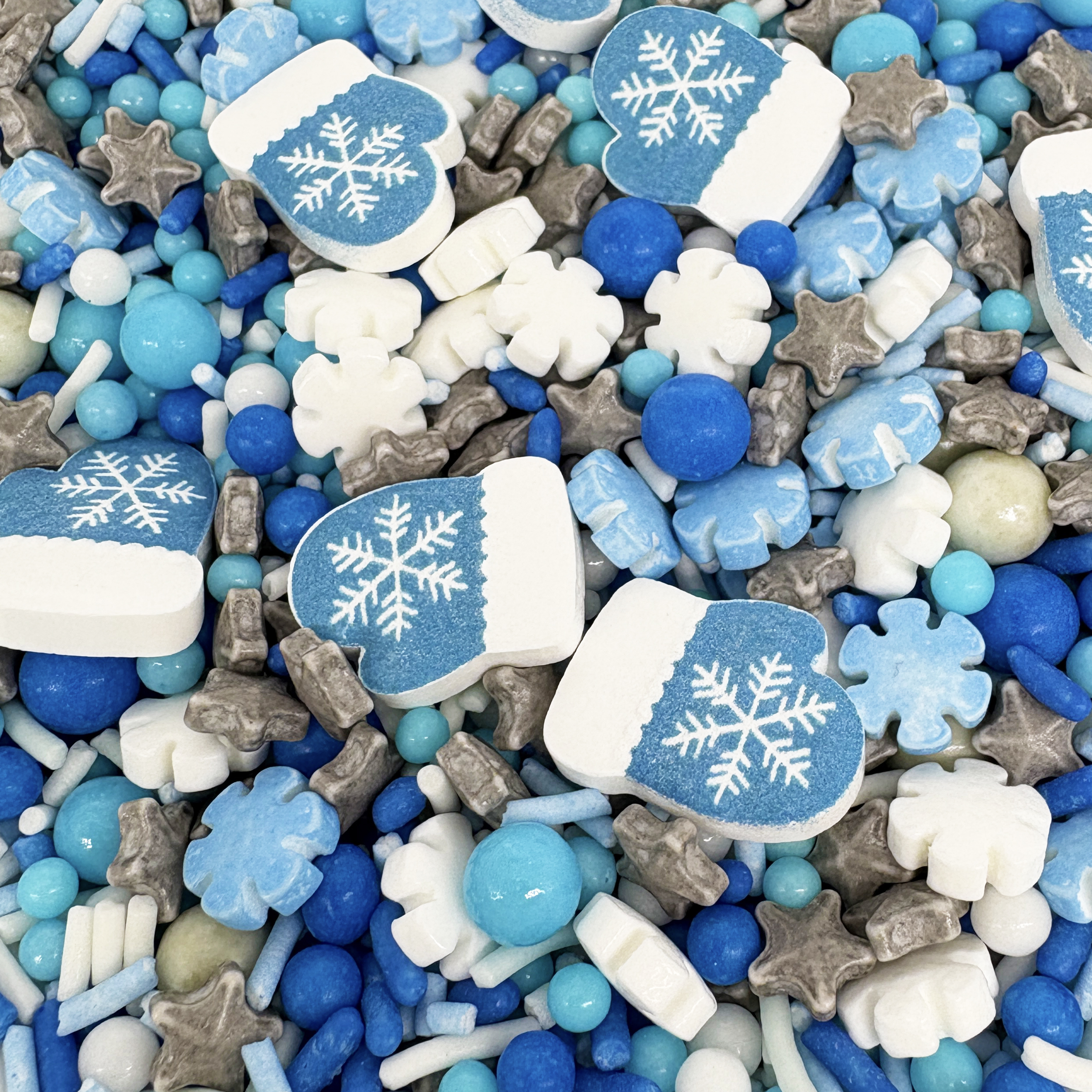 Christmas Frosted Winter Sprinkles Cake Decoration Candy 