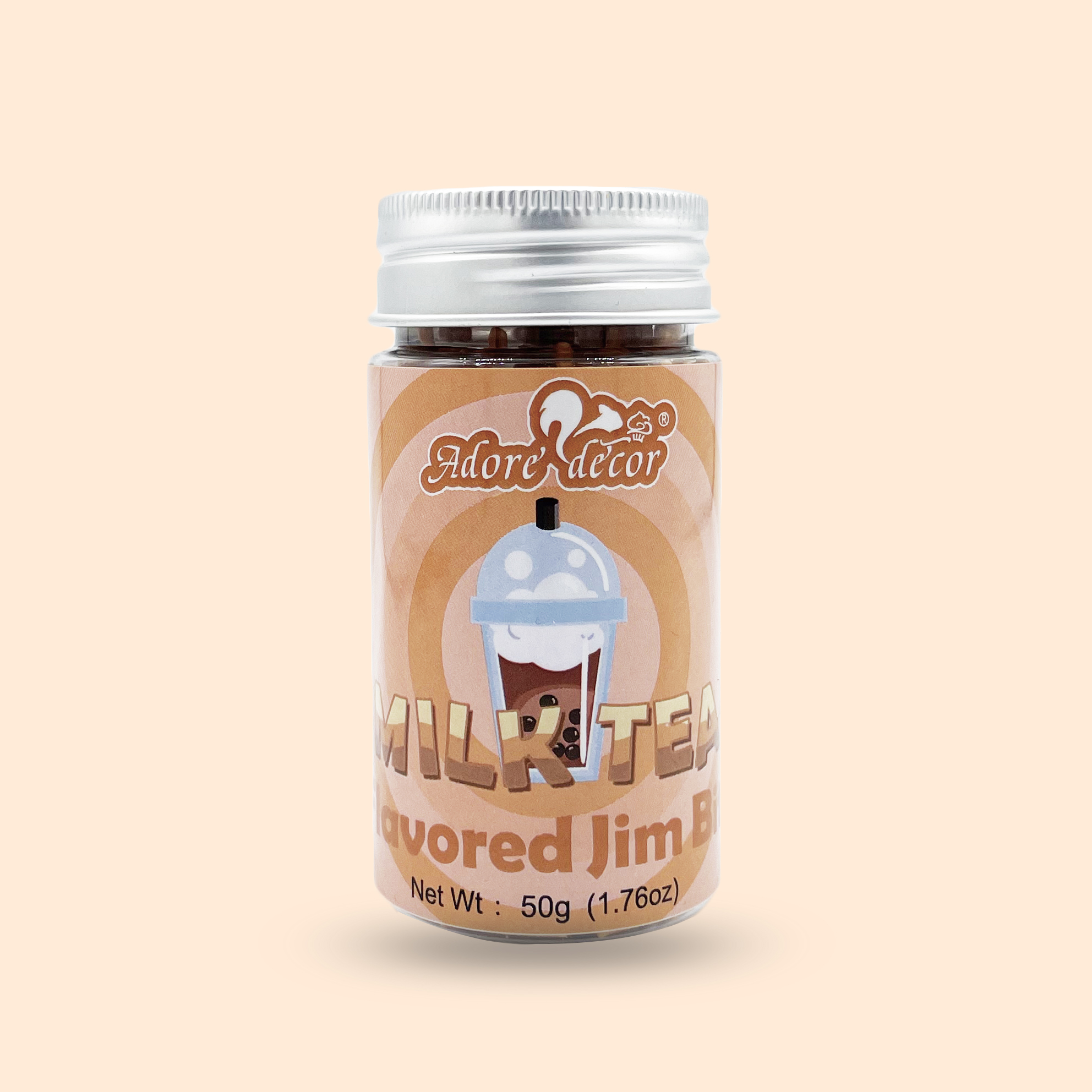 Milk Tea Flavored Jimmies Sprinkle Edible Cake Decoration Candy