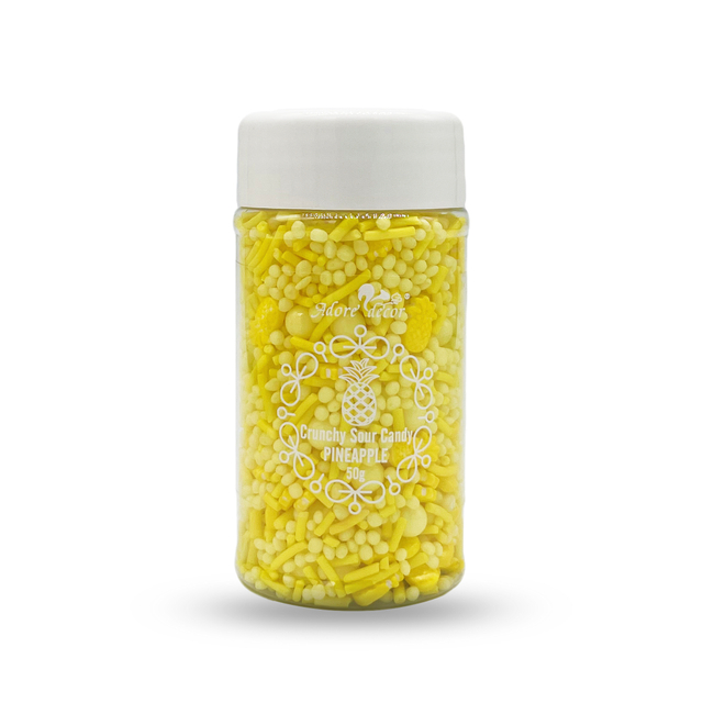 Crunchy Sour Candy Pineapple Flavour Sprinkle Edible Cake Decoration Candy