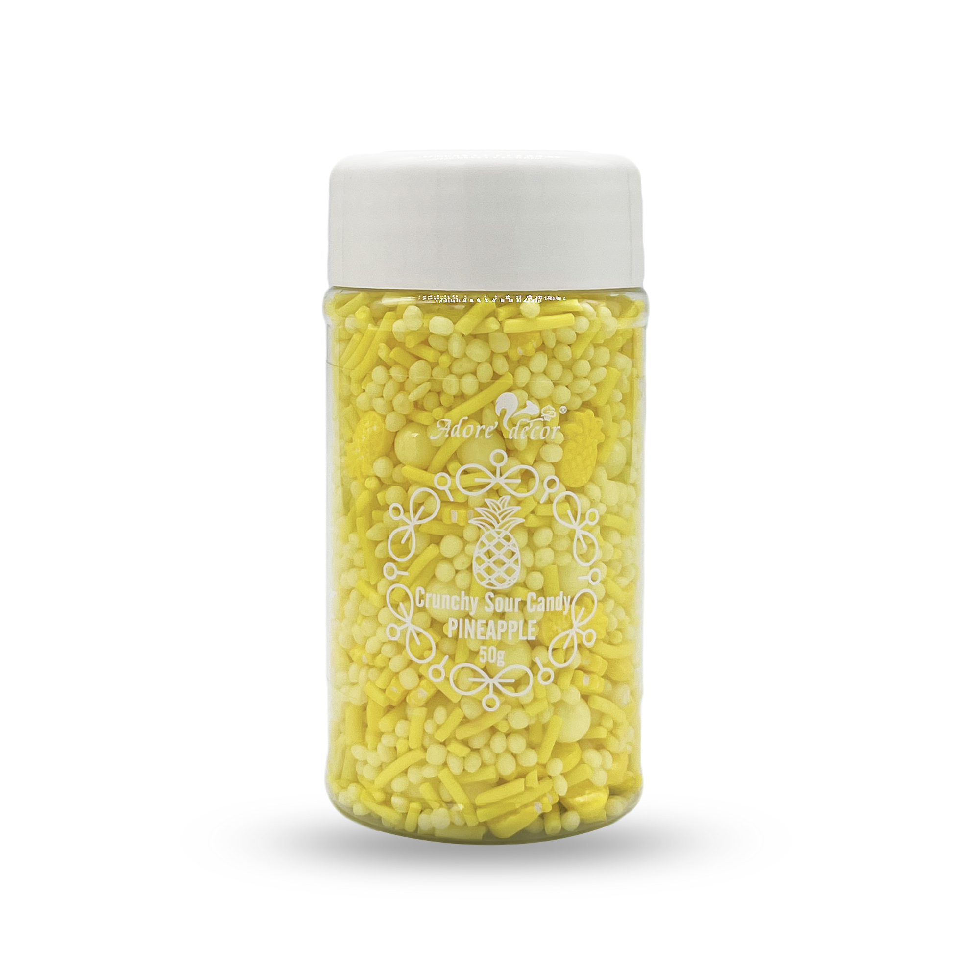 Crunchy Sour Candy Pineapple Flavour Sprinkle Edible Cake Decoration Candy