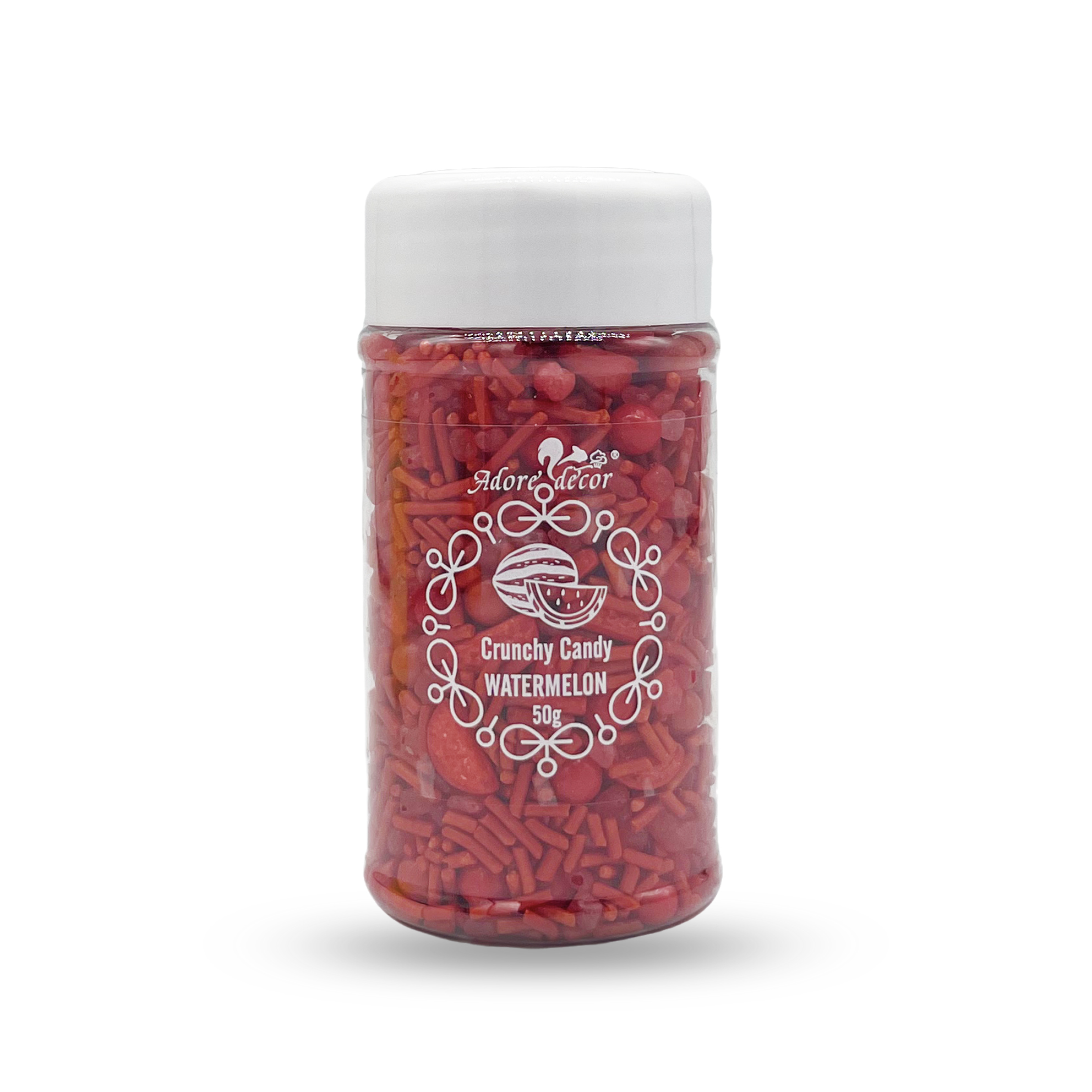 Crunchy Sour Candy Watermelon Flavour Sprinkle Edible Cake Decoration Candy