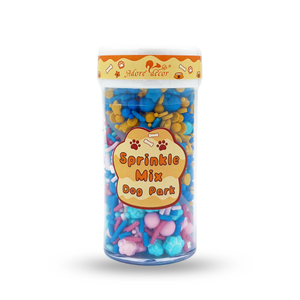 Dog Park 2 Cell Jar Sprinkle Mix Edible Cake Decoration Candy 