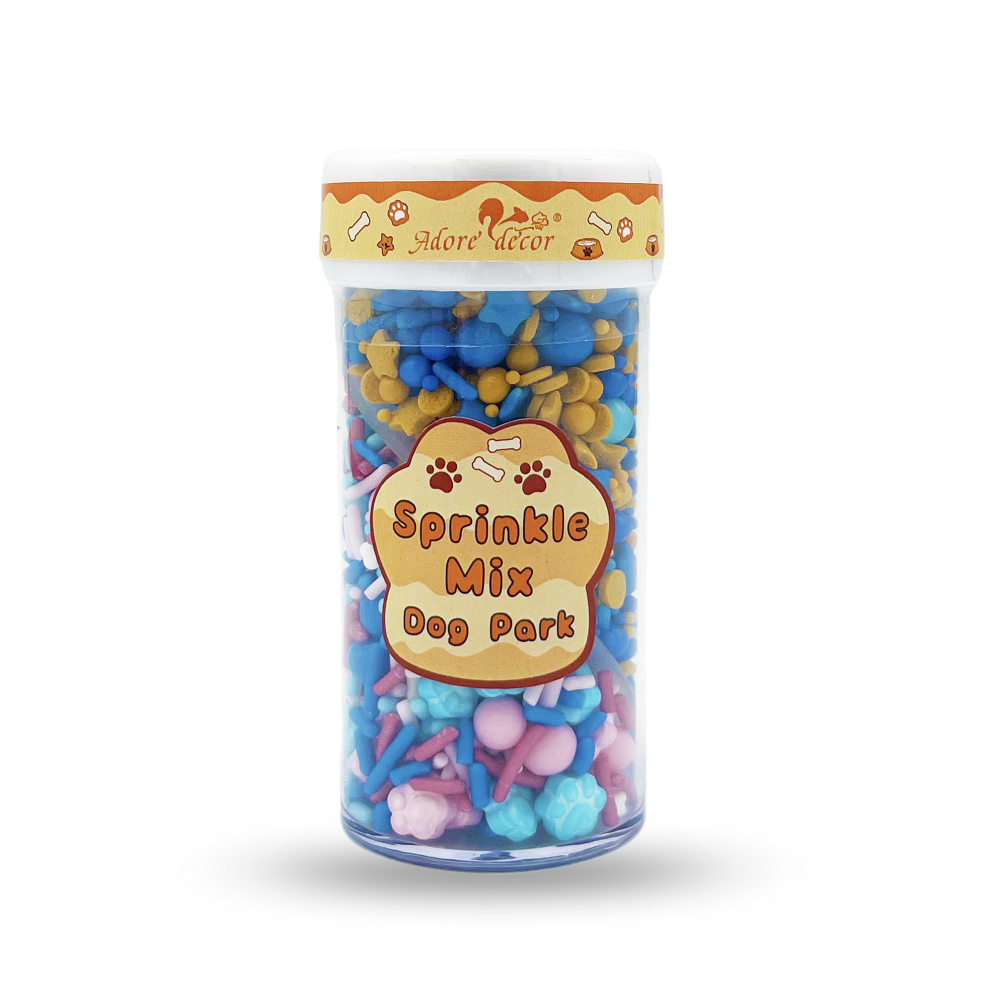 Dog Park 2 Cell Jar Sprinkle Mix Edible Cake Decoration Candy 