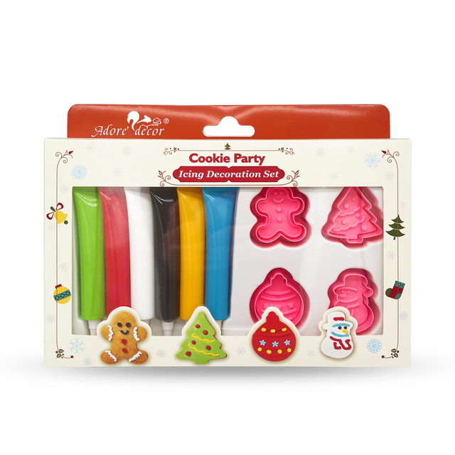 Cookie Party Icing Cookie Cutter Set Sprinkles Edible Decoration