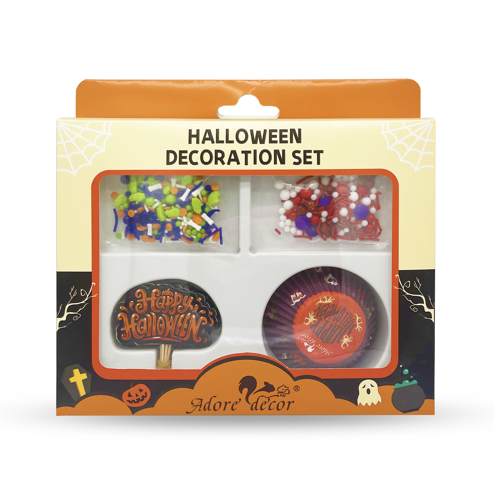 Halloween Decoration Set Edible Sprinkle Mix 