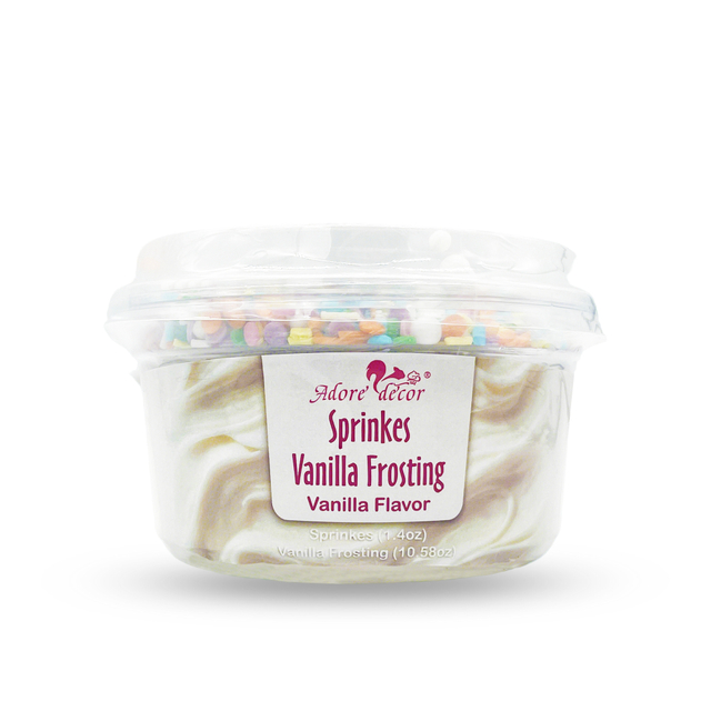 Adore Decor Sprinkes Vanila Frosting Vanilla Flavor Cake Decoration 