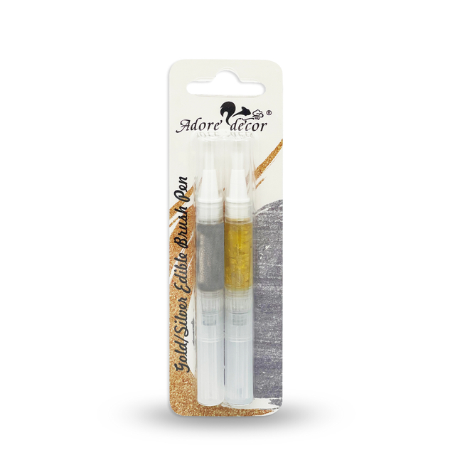Adore Decor Gold/Siloor Edible Brush Pen